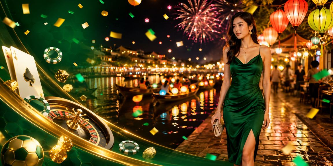 Người chơi thư giãn và chơi game có trách nhiệm tại Hội An về đêm